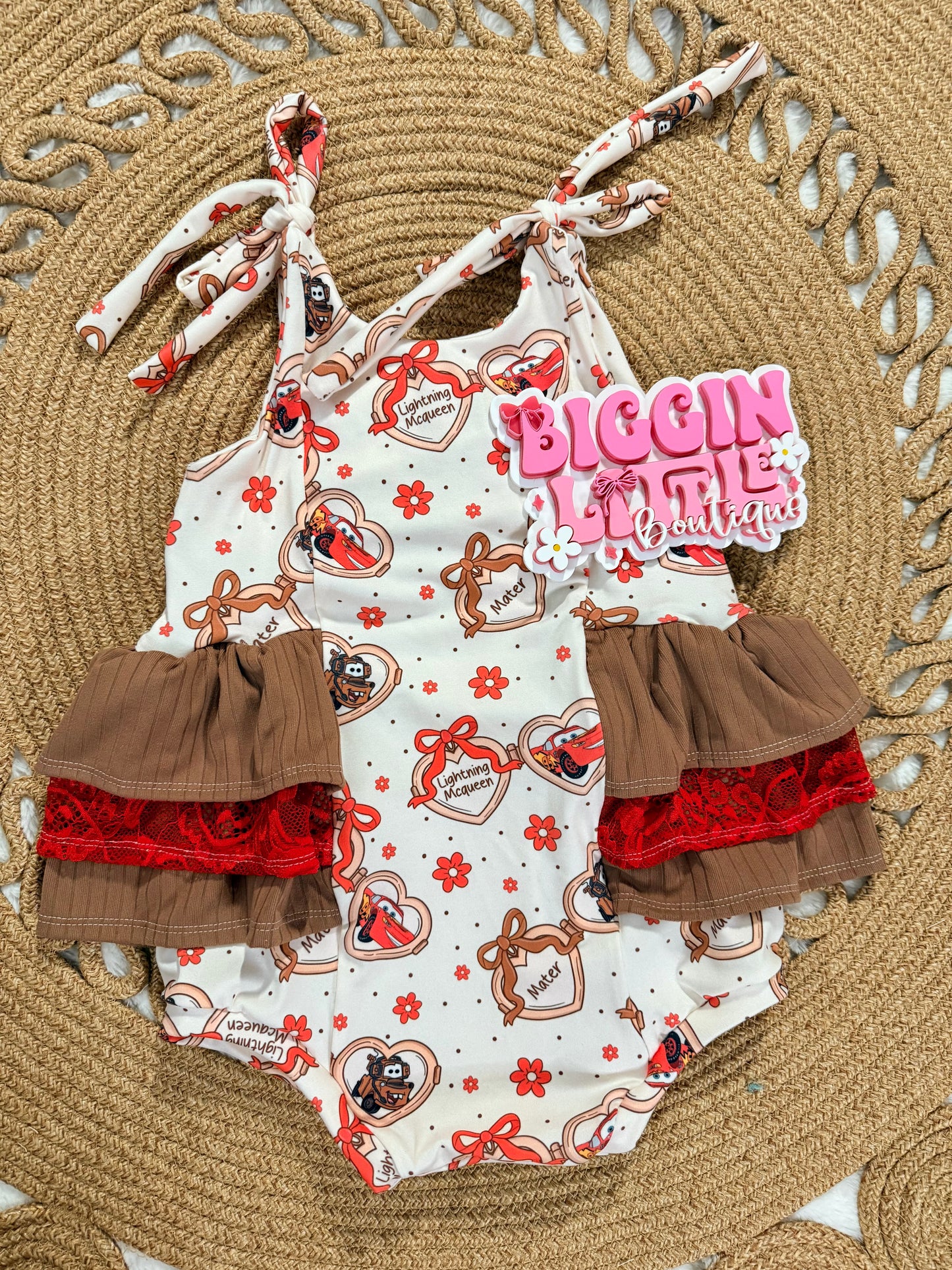 Mystery Azalea Panel Bubble Romper