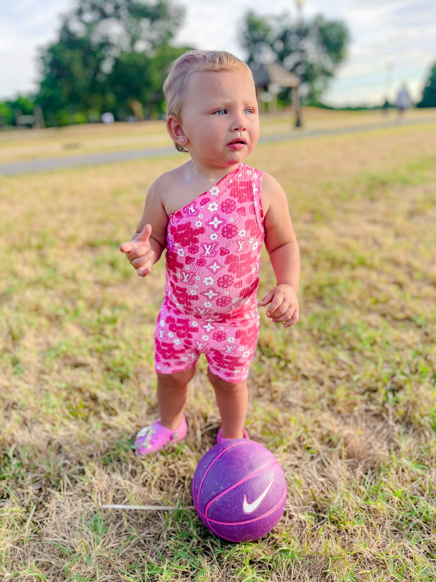 Mystery One Shoulder Tank Romper
