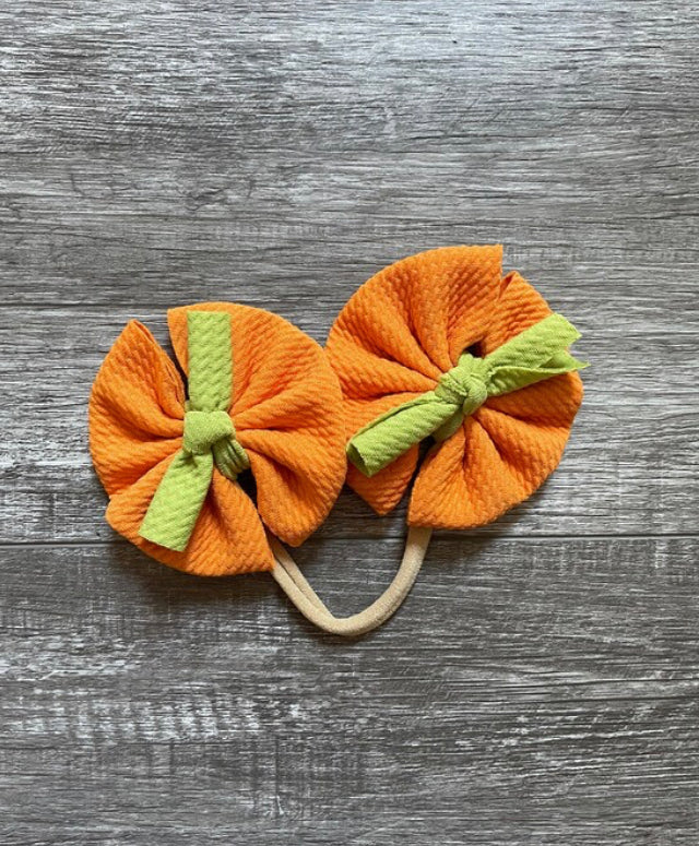 Pumpkin Piggy Bows