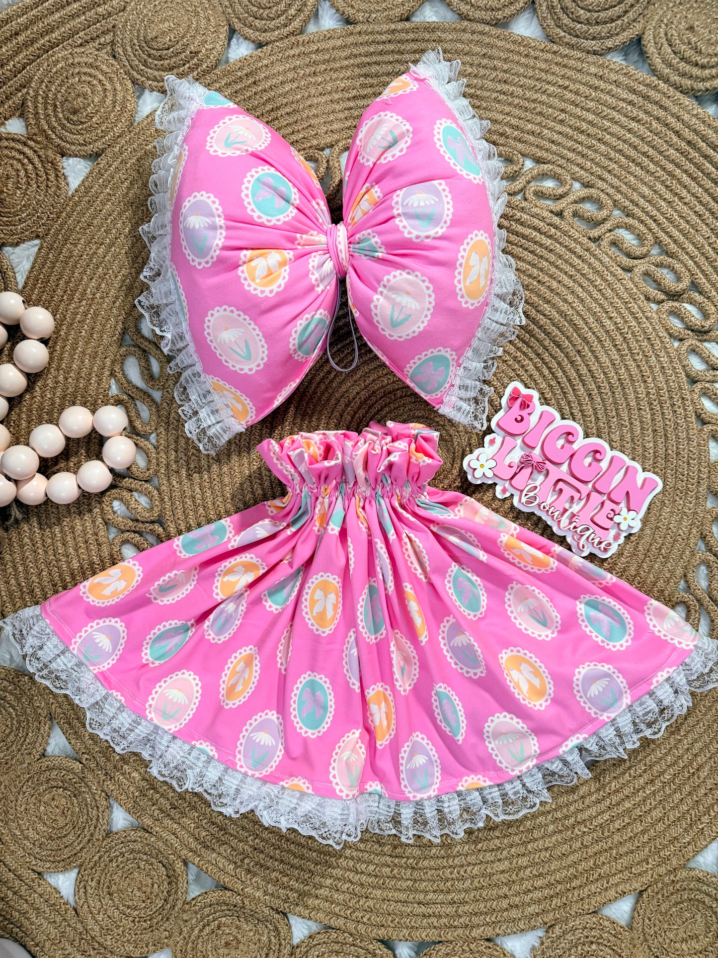 Mystery Goose dress & Huge Puffy Bow