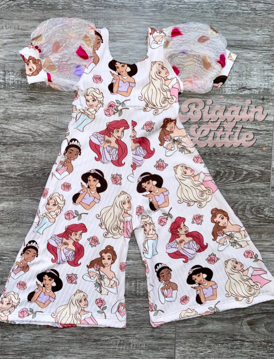 Mystery Petal Romper (short puff sleeve)