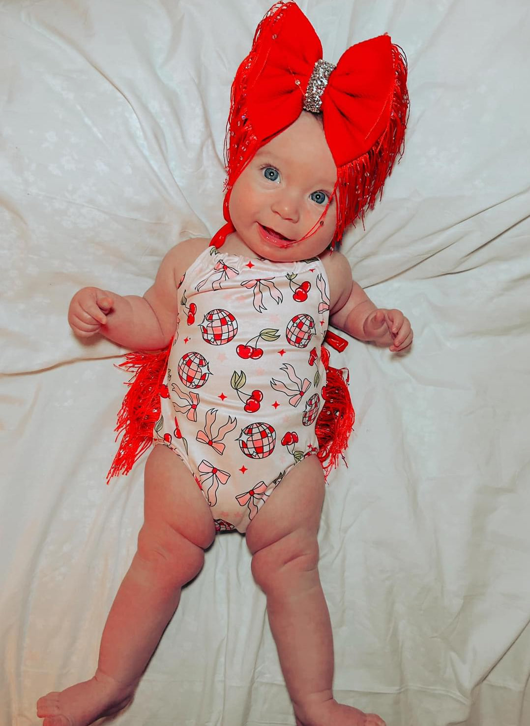 Mystery Ruffle Bum Halter Romper