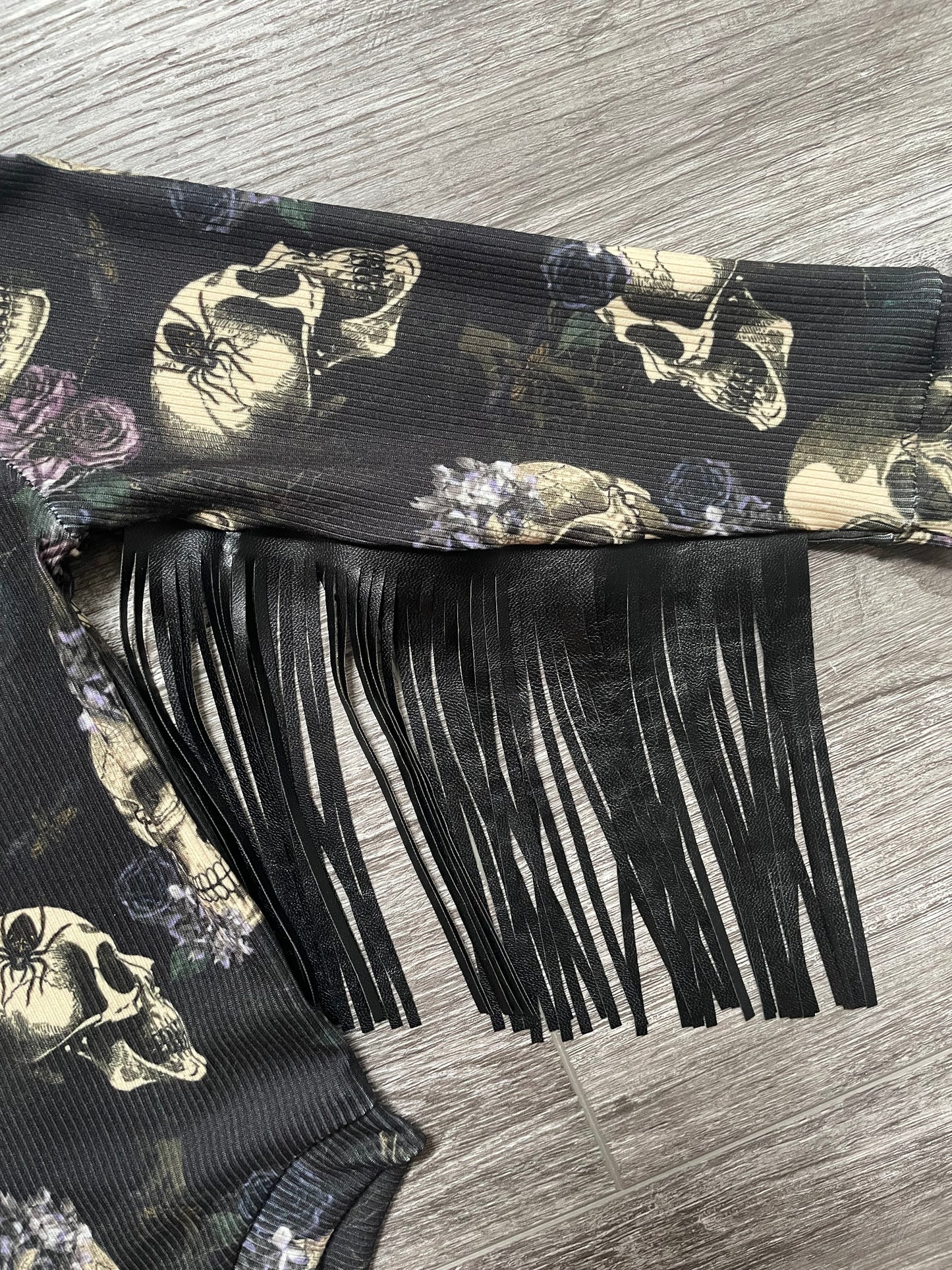 Skull Fringe Leotard