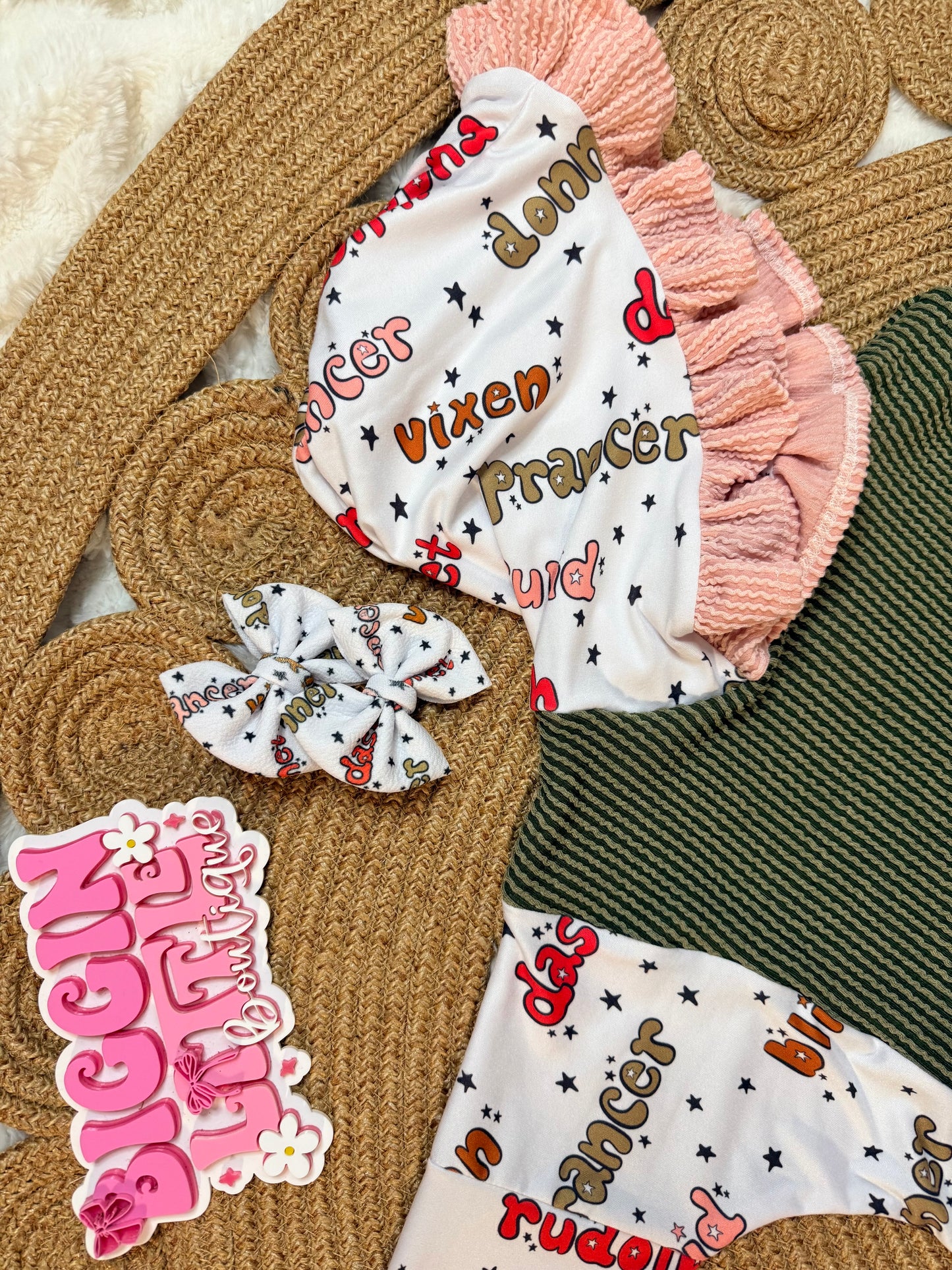 Mystery color blocked with ruffle hood